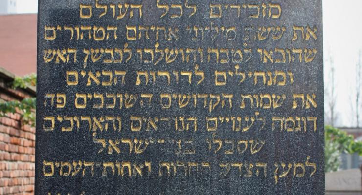 7. Monumento ai Martiri Israeliti del Nazismo (particolare)