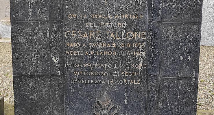 8. Sepoltura Cesare Tallone (particolare)